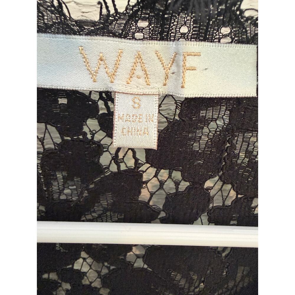 WAYF Black Lace Bodycon Dress – Size 8 - Picture 5 of 8